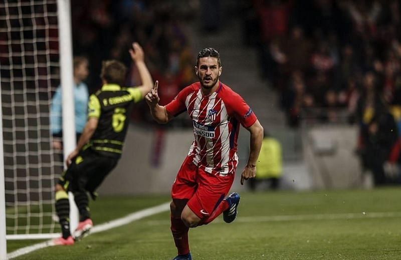 Koke starred in Atletico's 2-0 win over Sporting in the first leg of the quarter-finals